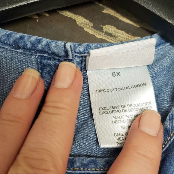 Nanette Kids Cold Shoulder Dress Sz 6X - Picture 4 of 4